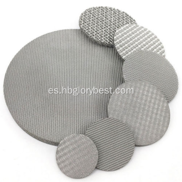 Discos de filtro sinterizado de acero inoxidable